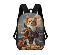 sinyumoney Pirate Dog Treasure Chest-48 Mochilas Infantiles Impresas En 3D Para Niños. Mochilas De Viaje De Moda Para Niños. Mochila Escolar Para Estudiantes De Primaria Y Secundaria.