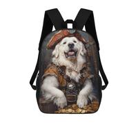 sinyumoney Pirate Dog Treasure Chest-57 17inch Mochilas Escolares Impresas En 3D, Mochilas Escolares De Moda Para Niños De Primaria Y Secundaria