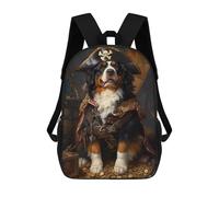 sinyumoney Pirate Dog Treasure Chest-61 Mochila Grande, Ligera E Informal Para El Campus, Actividades Al Aire Libre, Viajes Y Deportes 17inch