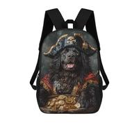 sinyumoney Pirate Dog Treasure Chest-79 Mochila Escolar Infantil De 17 Pulgadas, Mochila Escolar Impresa En 3D Para Niños De Primaria Y Secundaria