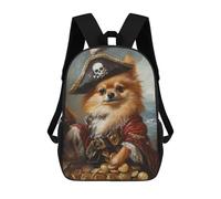 sinyumoney Pirate Dog Treasure Chest-88 Mochilas Para Niños 17inch Mochila Escolar Mochila Escolar Impresa En 3D Para Niños De Primaria Y Secundaria