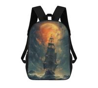sinyumoney Pirate Ship Adventures Mochilas Para Niños Mochila Escolar Mochila Escolar Impresa En 3D Para Niños Estudiantes De Primaria Y Secundaria 17inch