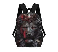Sinyumoney Pirate Ship with Skull Sails Mochila profesional para ordenador portátil, mochila unisex casual para hombres y mujeres, Oscuro Majesty León Artwork, 17"