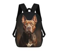 sinyumoney Pit Bull Portrait Mochila Escolar Informal Para El Día A Día, Ideal Para Viajes, Trabajo Y Uso Diario 17inch
