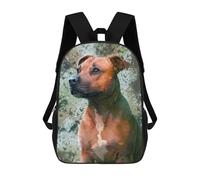 sinyumoney Pit Bull Portrait Mochilas Infantiles Mochila Escolar Mochila Impresa En 3D Para Niños Mochilas De Viaje Bolsas Para Libros Mochila Escolar Para Niños 17inch
