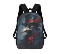sinyumoney Plague Doctor Crow Art Print Mochila Escolar Impresa En 3D 17inch Mochila Escolar Infantil Mochilas De Viaje Mochila Informal De Moda Para Niños Y Estudiantes