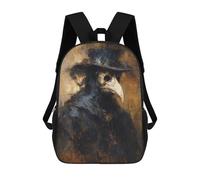 sinyumoney Plague Doctor Crow Art Print Mochilas De 17 Pulgadas Para Niños, Mochilas Escolares Impresas En 3D Para Estudiantes De Primaria Y Secundaria, Para Niños Y Niñas.