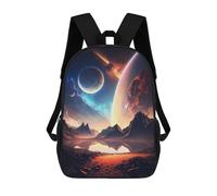 sinyumoney Planet Lake Landscape Mochila Ronaldo, Mochila Infantil, Mochila Escolar Para Estudiantes, Mochila Para Libros, Mochila Escolar Impresa En 3D Para Niños Y Niñas, 17inch