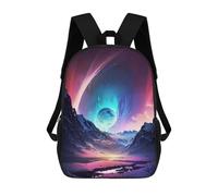 sinyumoney Planet Mountain Trek Mochila Escolar Impresa En 3D Para Niños Mochilas De Viaje De Alta Capacidad Bolsas Para Libros Mochila Escolar Para Niños Mochila 17inch