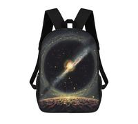 sinyumoney Planet Sprinkling of Stars Mochila Escolar Infantil Impresa En 3D Mochila De Viaje De Alta Capacidad Bolsas Para Libros Mochila Infantil 17inch