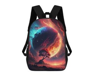sinyumoney Planetary Harmony A Cosmic Dance of Colors Mochila Escolar Infantil Impresa En 3D, Mochila Informal De Moda Para Niños, Mochila De Viaje De Alta Capacidad Para Libros Para Niños 17inch