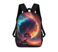 sinyumoney Planetary Harmony A Cosmic Dance of Colors Mochila Escolar Para Niños Mochila Escolar Impresa En 3D Mochila Escolar De Moda Para Niños De Primaria Y Secundaria 17inch