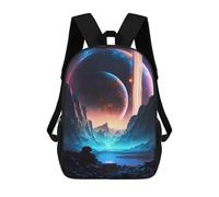 sinyumoney Planetary Reflections -7 Mochila Escolar Mochilas Escolares Para Niñas Y Niños Mochila Con Bolsillo Mochila Escolar De Moda Para Niños 17inch