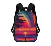 sinyumoney Planetary Sunset Serenity Mochilas Mochilas Infantiles Mochila Escolar Mochila Escolar Infantil Impresa En 3D Mochilas De Viaje De Moda Para Niños De Primaria Y Secundaria 17inch