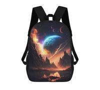 sinyumoney Planetary Vistas Landscape Mochila Escolar, Mochila Infantil Para Niños Y Adolescentes, Regalos, Mochilas De Día Con Impresión 3D, Mochila Escolar, Mochila Para Libros 17inch