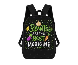 sinyumoney Plants Are The Best Mochila Escolar Secundaria Informal Para Viajes Para Niños/niñas/adolescentes 17inch