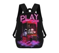sinyumoney Play Or Die Gamer Quote Mochila Escolar Para Computadora Para La Escuela/trabajo/viajes Para Niñas, Adolescentes 17inch