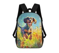 sinyumoney Playful Dachshund Dog Mochilas Impresas En 3D Para Niños, Mochila Escolar, Mochila Informal Para Exteriores, Mochila Informal De Moda Para Niños, Lindas Bolsas De Viaje 17inch
