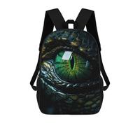 sinyumoney Poison Dragons Green Eye Mochila Escolar Mochilas Escolares Para Niñas Y Niños Mochila Con Bolsillo Mochila Escolar De Moda Mochila Infantil 17inch