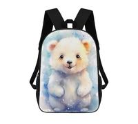 sinyumoney Polar Bear Cute Mochila Escolar Infantil Estampada Para Adultos Y Niños, Mochila De Viaje Para El Día A Día 17inch