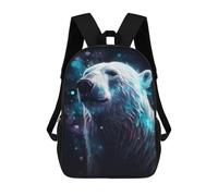 sinyumoney Polar Bear Ice Bear Art Mochila Escolar Grande, Ligera E Informal Para Niñas, Niños Y Adolescentes 17inch
