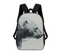 sinyumoney Polar Bear Majesty Mochila Infantil Para Niñas, Mochila Escolar 3D, Mochila Para Niños Pequeños, Mochila Informal De Día, Mochila Escolar De Moda 17inch