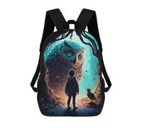 Sinyumoney Polite Dog Mochila Escolar Impermeable Para Ordenador Portátil, Ideal Para Viajes, Actividades Al Aire Libre Y Deportes, Cuentos de hadas, 17"