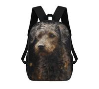 sinyumoney Poodle Dog Magical Realm Mochila Infantil Para Niñas Y Niños, Mochila De Día, Escuela Primaria, Perfecta Para La Vuelta Al Cole O Educación Física, Regalos Y Viajes 17inch