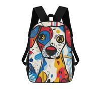 sinyumoney Pop Art Dog Portrait Mochila Escolar Infantil De Moda Informal Mochilas Infantiles Impresas En 3D Mochila Grande Para Niño 17inch