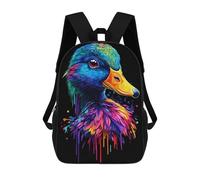 sinyumoney Pop Art Rainbow Duck Mochila Ligera Para Aeropuerto, Estudiantes Universitarios, Niñas, Niños Y Adolescentes 17inch