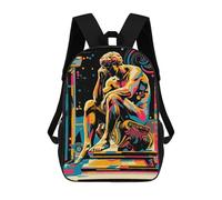 sinyumoney Pop Art Vision of The Thinker Mochila De Viaje Resistente Al Agua, Bolsa Para Computadora Para Hombres, Mujeres Y Adolescentes 17inch