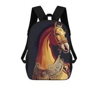 sinyumoney Portrait Horse Mochilas Escolares Resistentes Al Agua Mochila Escolar De Negocios - Perfecta Para Viajes, Trabajo Y Uso Diario 17inch