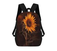sinyumoney Portrait of A Sunflower Mochilas Para Niños Mochilas Escolares Mochila Escolar Para Niños Impresa En 3D Mochilas De Viaje De Moda Para Niños De Primaria Y Secundaria 17inch
