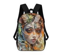sinyumoney Portrait of An Autumn Nymph Mochila Escolar Impresa En 3D Para Niños Y Niñas, Mochila Escolar, Mochila De Viaje Para Niños 17inch