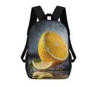 sinyumoney Portrait of Lemon Art Mochilas Para Niños, Mochilas Escolares Personalizadas En 3D Para Niños Y Niñas, Mochilas Escolares Grandes, Mochilas Informales Para El Día A Día 17inch