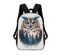 sinyumoney Portrait of Owl Mochila, Mochila Infantil, Mochila Escolar Para Estudiantes, Mochila Para Libros, Mochila Escolar Impresa En 3D Para Niños Y Niñas 17inch