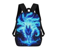 sinyumoney Power Kitsune Fox Mochila Impresa En 3D Para Niños, Mochila Escolar, Mochilas De Viaje Para Niños, Bolsas De Libros De Alta Capacidad, Mochila Infantil 17inch