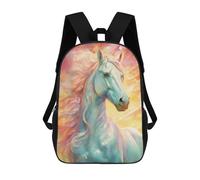sinyumoney Powerful Wild Horse Mochilas Impresas En 3D Para Niños 17inch Mochilas De Moda Informales Para El Día A Día, Bolsas De Viaje, Mochilas Informales Para Exteriores Para Niños Y Niñas