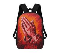 sinyumoney Praying Hands Painting Mochilas Infantiles Escolares Impresas En 3D, Mochilas Para Niños, Mochilas De Viaje Para Niños Y Niñas, Mochilas Escolares Para Niños 17inch