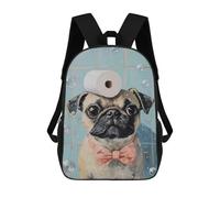sinyumoney Pug with Toilet Paper on Head-6 Mochila Grande, Ligera E Informal Para El Campus, Actividades Al Aire Libre, Viajes Y Deportes 17inch