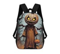 sinyumoney Pumpkin Man Halloween Art Mochila Escolar Infantil De Moda Informal Mochilas Infantiles Impresas En 3D Mochila Grande Para Niño 17inch