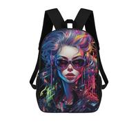 sinyumoney Punk Girl No11 Mochila Escolar Infantil Impresa En 3D Para Niños, Mochila De Viaje De Alta Capacidad, Bolsas Para Libros, Mochila Escolar Infantil 17inch