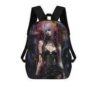 sinyumoney Punk Girl No4 Mochilas Informales Para Niños, Mochila Escolar Para Adolescentes, Niñas Y Niños, Mochilas Para Libros 17inch