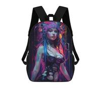 sinyumoney Punk Girl No7 Mochila Escolar Infantil De 17 Pulgadas Con Estampado 3D, Mochila Moderna Para Niños, Mochilas De Viaje, Bolsas Para Libros, Mochila Escolar Infantil