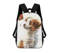 sinyumoney Puppy And Butterfly Mochila Escolar Impresa En 3D Para Niños Y Niñas, Mochila Escolar, Mochila De Viaje Para Niños 17inch