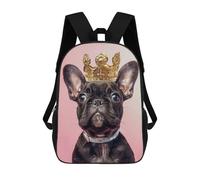 sinyumoney Puppy Dog King Mochila Ligera Informal Para El Día A Día, Mochila Escolar Para Hombres/mujeres 17inch