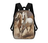 sinyumoney Purebred Arabian Horses Mochila Infantil, Mochila Escolar Impresa En 3D, Mochila Para Niños Y Niñas, Mochila Escolar Ajustable Para La Escuela Primaria 17inch