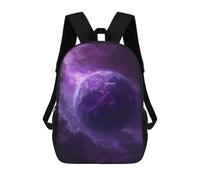 sinyumoney Purple Cosmos Mochila Infantil, Mochila Escolar Para Niños, Mochila Escolar Infantil Con Estampado 3D De Dibujos Animados, Mochila De Gran Capacidad Para Niños Y Niñas 17inch