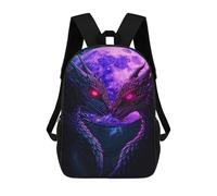 sinyumoney Purple Dragon Moon Art Print 17inch Mochilas Escolares Impresas En 3D, Mochilas Escolares De Moda Para Niños De Primaria Y Secundaria