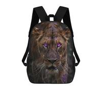 sinyumoney Purple-Eyed Lioness in Rain Mochila Escolar Grande Resistente Al Agua Para Portátil Para La Escuela/trabajo/viajes 17inch